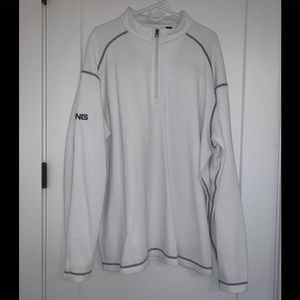 Ping white pullover 1/4 zip